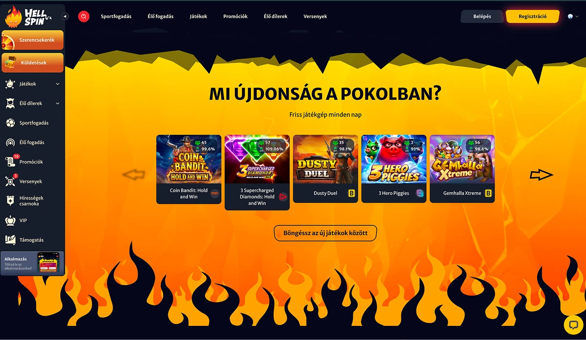 HellSpin Élő Mérkőzések HellSpin Élő Mérkőzések